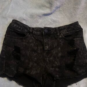 SO Black High Waist Shorts
